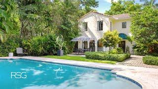 Tour a Stunning Gated Villa in Coconut Grove: Luxury Home Near Biscayne Bay