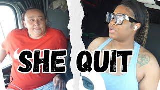 DID SHE QUIT BECAUSE OF ME? #femaletrucker