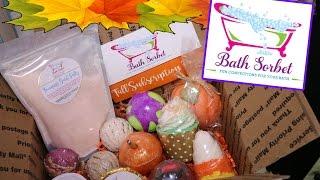 Bath Sorbet FALL Subscription Box UNBOXING! Autumn Bath Goodies!