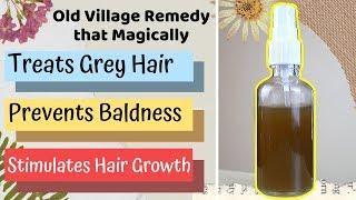  ANTI GREY HAIR SERUM SPRAY - Treat Grey Hair, Stimulate New Hair Growth and Prevent Baldness