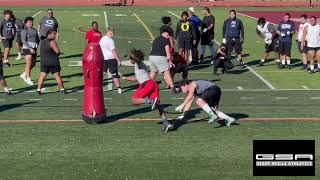 Giant Skillz Athletics Camp Turf Wars 5v5 La’Mario Claiborne going crazy 