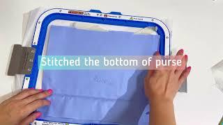 Simple Instructions for a Zipper Purse with a Lining. Sizes Come with Embroidery Designs 