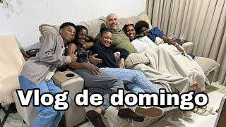 Vlog de domingo preparando o almoço, visitas ilustres️, fomos ao cinema