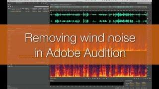 Quick Tip: Removing wind noise from video footage in Adobe Audition