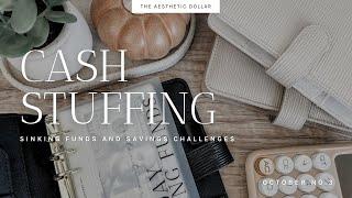 Cash Stuffing | $1,895 | October No. 3 | Sinking Funds + Savings Challenges