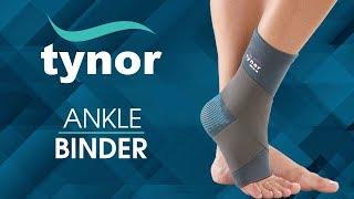 How to wear Tynor Ankle Binder for effective hold & partial immoblization of the ankle