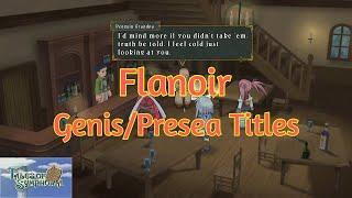 Tales of Symphonia - Genis And/Or Presea Titles In Flanoir