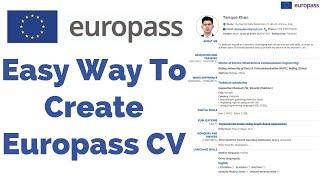 How to Create a Europass CV | Step-by-Step Guide for Jobs and Scholarships in Europe