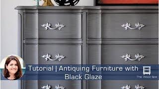 Antiquing Furniture with Black Glaze - Speedy Tutorial #3