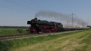 012 104 with her first train after 48 years near Herrath