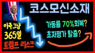 코스모신소재 주가전망: IR통화 및 트럼프 관세 리스크 등 (#코스모신소재)