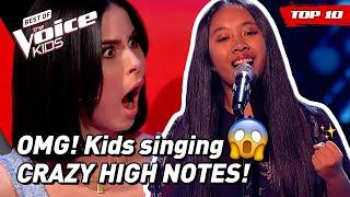 OUTSTANDING HIGH NOTES in The Voice Kids!  (part 4) | TOP 10