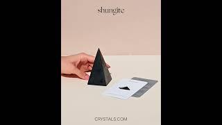 SHUNGITE CRYSTAL PYRAMID - CRYSTALS FOR PROTECTION