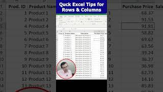 Quick Excel Tricks for Handling Rows and Columns #excel #advanceexcel #exceltutorial