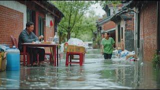 Rural man renovates old house damaged by floods