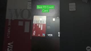 Best FD Based Credit Card. One Card vs IDFC first wow credit card.