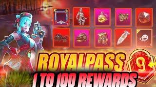 BGMI NEW A9 ROYAL PASS IS HERE - 1 TO 100 REWARDS | BYT GAMING