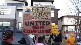 Protest outside Calgary home of Liberal MP George Chahal today