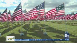 1,000 flags fly at Henderson's Field of Honor to remember military heroes