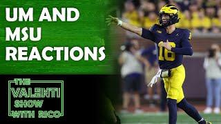 Overreacting To Michigan And Michigan State | The Valenti Show with Rico