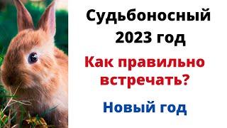 Судьбоносный 2023 год. Как правильно встретить год кролика?