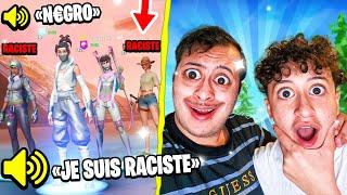 On est tombé sur 2 RACISTE en combler sur FORTNITE BATTLE ROYALE !