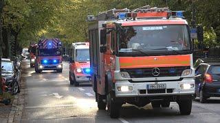 Feuerwehr Hamburg Brandmeldeanlage UKE Eppendorf // Hamburg Fire Service fire alarm response