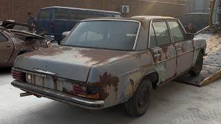 Restoring the Classic 1970s Mercedes W115 - Reviving a Rusted Classic Car.