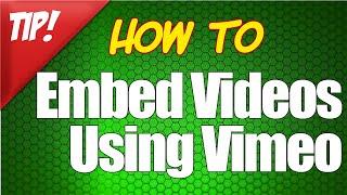 How to embed videos using Vimeo | Sales Technology Speaker