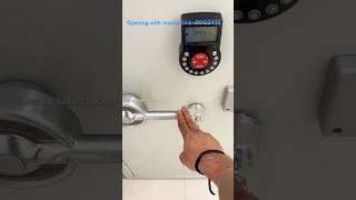 AXESSOR DORMACABA DIGITAL LOCK OPENING WITH MASTER CODE @mallusafecracker #locksmithhack #shorts