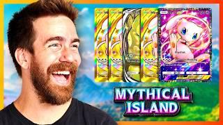 THIS EPISODE DOESNT END UNTIL WE GET A GOD PACK (Mythical Island) - Pokémon TCG Pocket