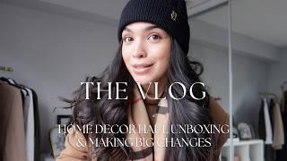 HOME DECOR HAUL UNBOXING | MAKING BIG CHANGES | VLOG S6:E2 | Samantha Guerrero