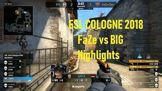 Brilliant bomb defend of BIG / ESL COLOGNE 2018 - FaZe vs BIG - Highlights train 07.07.2018