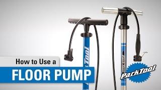 How to use a Park Tool Floor Pump