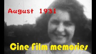 The summer of 1931,  Playing Tennis, Black & White 9,5mm Cine Film