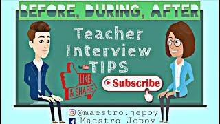 Tips II Before, During, and After Interview II English Teacher and Teacher Assistant Guide Questions