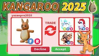 HUGE WIN  I TRADED KANGAROO  IN 2025 ! IN ADOPT ME | ROBLOX