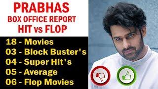 Prabhas Hits and Flops Movies List | Prabhas Filmography | Prabhas Box Office Collections All Movies