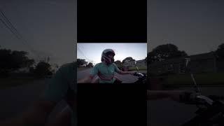 Ex gf gets on the back of motorcycle