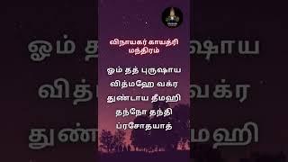 விநாயகர் காயத்ரி மந்திரம் தமிழ் / Vinayagar Gayatri Mantra In Tamil