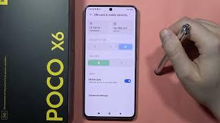 POCO X6: Turn On or Off Mobile Data #howtodevices