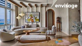 Advaita: A Stunning Indo-Wabi Sabi Apartment Tour in Gurugram | Envisage Architecture