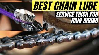 THIS TRICK & PRODUCT IS THE BEST CHAIN LUBE FOR MOTORCYCLE HOW TO KEEP BIKE CHAIN CLEAN & LUBRICATED