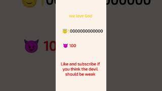 if you think the devil is actually like comment and share 