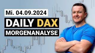 DAX Shortsignal! So geht´s weiter! | Daily DAX Morgenanalyse am 04.09.2024 | Florian Kasischke