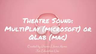 Theatre Sound- Playback (free) Systems Qlab and Multiplay