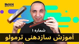 How to play tremolo harmonica 24 holes آموزش سازدهنی ترمولو