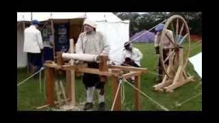 Joseph Moxon seventeenth century lathe and Great Wheel at Belbroughton Scarecrow w e 2012