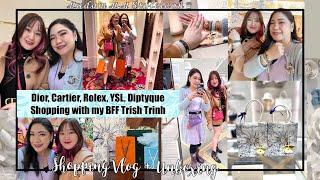 LUXURY LAS VEGAS SHOPPING W/ TRISH TRINH (ROLEX, CARTIER, DIOR, YSL)|UNBOXING J’ADIOR BRACELETS ℳ.ℳ