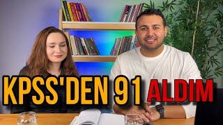 KPSS’den Temelden Başlayıp 91 Puan Aldım! Derece Yapmak İsteyenlere Tavsiyeler! #kpss